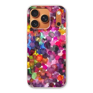 Overlappende waterverfstippen