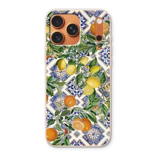 Blue tiles, lemons and oranges