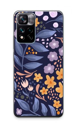 Flowers with blue leaves