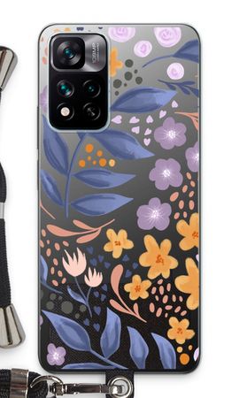 Flowers with blue leaves