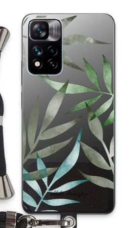 Tropical watercolor leaves