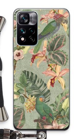 Tropical jungle parrot