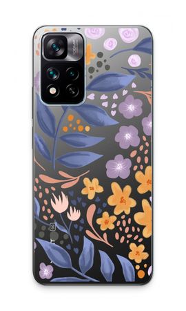 Flowers with blue leaves