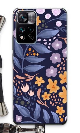 Flowers with blue leaves