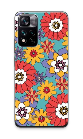 Retro Flowers - Blue