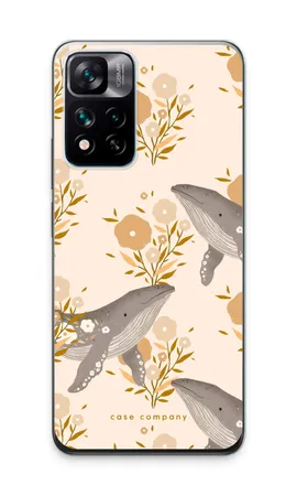 Floral Whales, Xiaomi 11i Hypercharge soft case