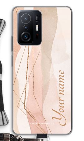 Gold Lines Namecase - Blush