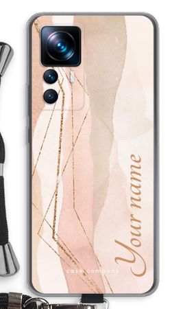 Gold Lines Namecase - Blush