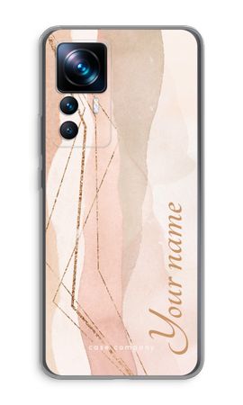 Gold Lines Namecase - Blush