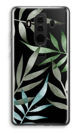 Tropical watercolor leaves