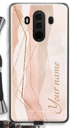 Gold Lines Namecase - Blush