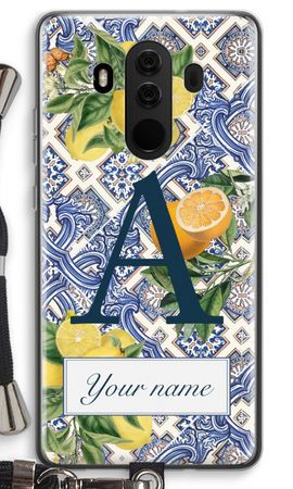 Monogram Blaue Fliesen