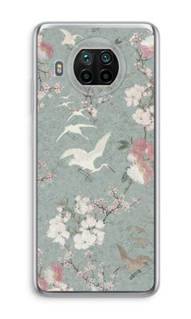 Japanese crane birds blossom