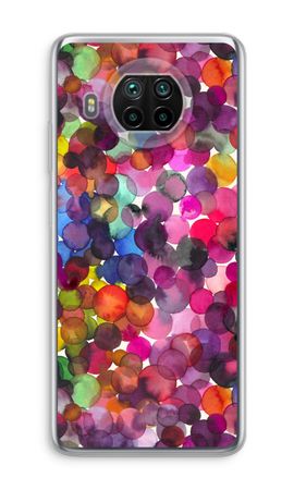 Överlappande akvarellprickar