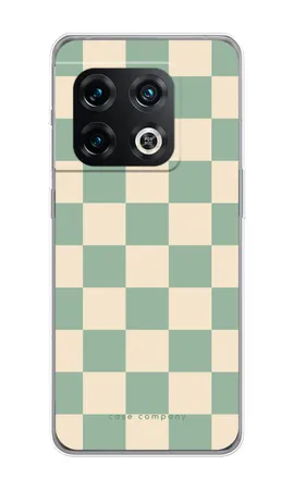 Checkered Mint, OnePlus 10 Pro soft hoesje
