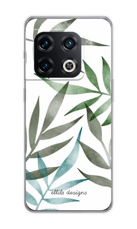 Tropical watercolor leaves