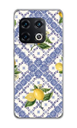 Blue tiles and lemons
