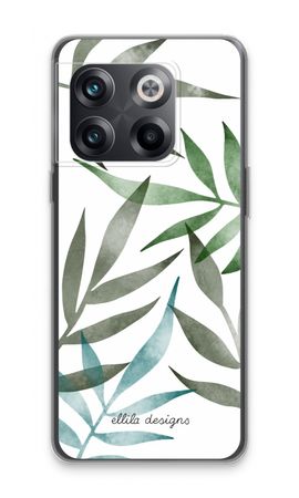 Tropical watercolor leaves