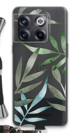 Tropical watercolor leaves