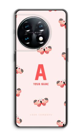 Rosy Butterflies Monogram