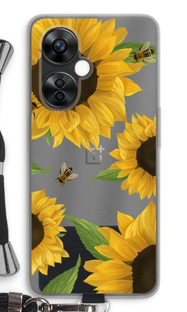 Sunflower and bees
