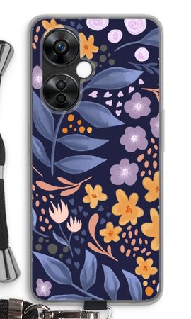 Flowers with blue leaves