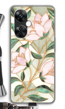 Orangefarbene Glasmalerei-Blume