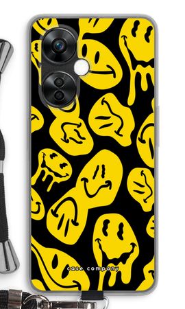 Schmelzendes Smiley-Gesicht - Gelb