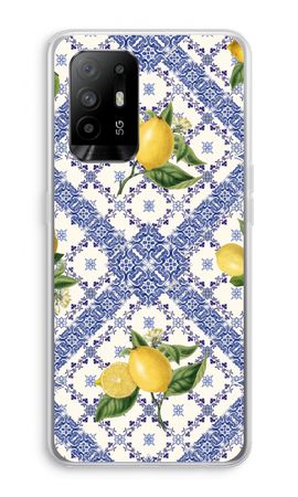 Blue tiles and lemons