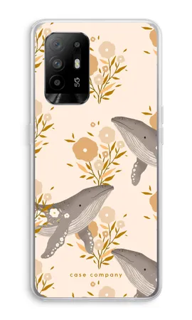 Floral Whales, Oppo A94 5G pehme ümbris