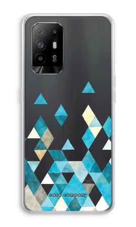 Coloured triangles blue