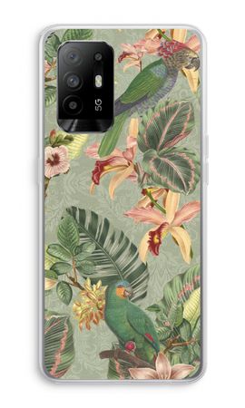 Tropical jungle parrot