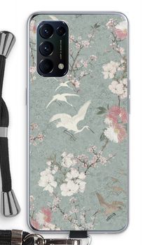 Japanese crane birds blossom