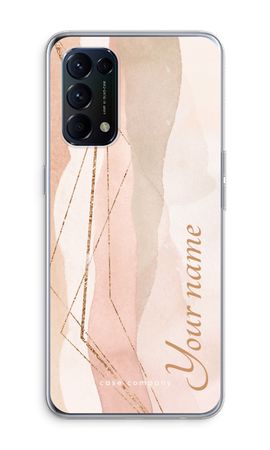 Gold Lines Namecase - Blush