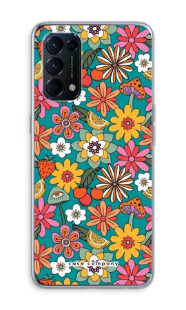 Retro Flowers N°2 - Blue