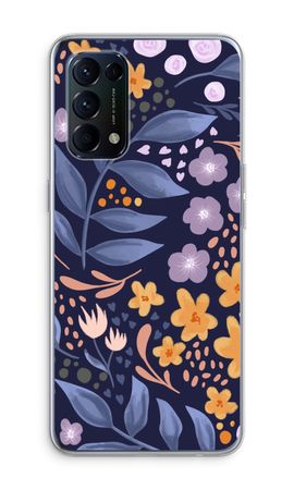 Flowers with blue leaves