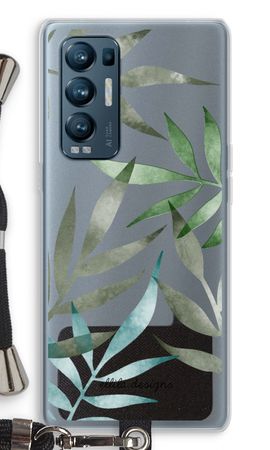 Tropical watercolor leaves