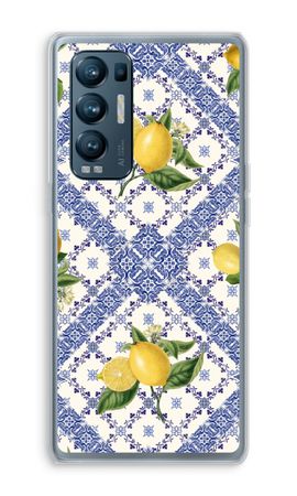 Blue tiles and lemons
