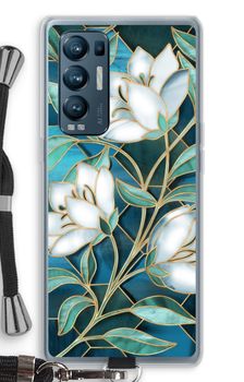 Blue stained glass flowers