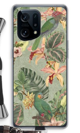 Tropical jungle parrot