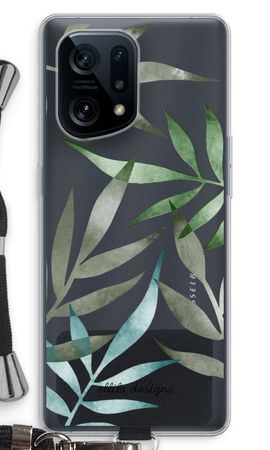 Tropical watercolor leaves