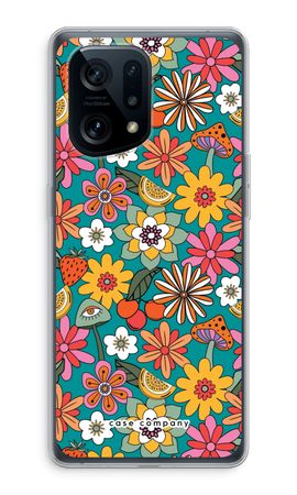 Retro Flowers N°2 - Blue