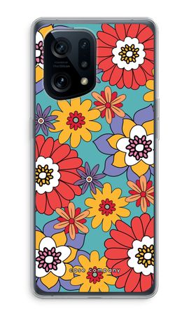 Retro Flowers - Blue