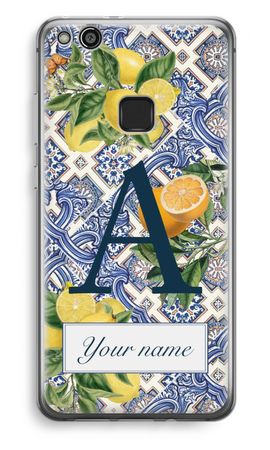 Monogram Blaue Fliesen