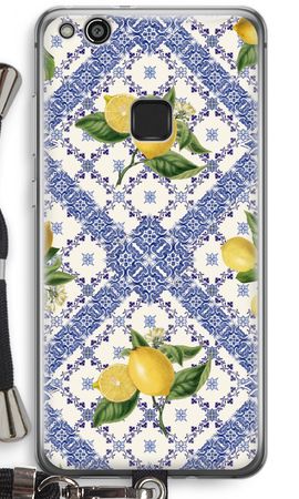 Blue tiles and lemons