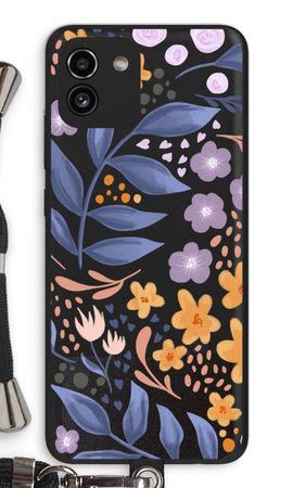 Flowers with blue leaves