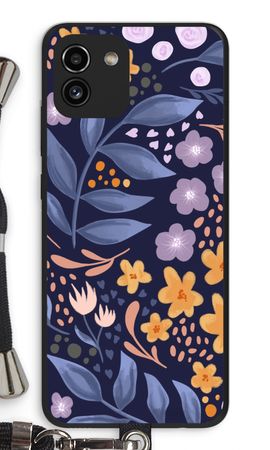 Flowers with blue leaves