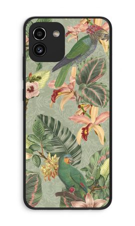 Tropical jungle parrot