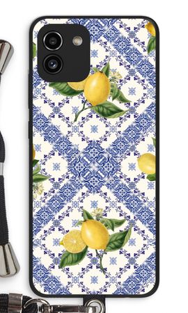 Blue tiles and lemons