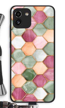 Hexagons in stained glass